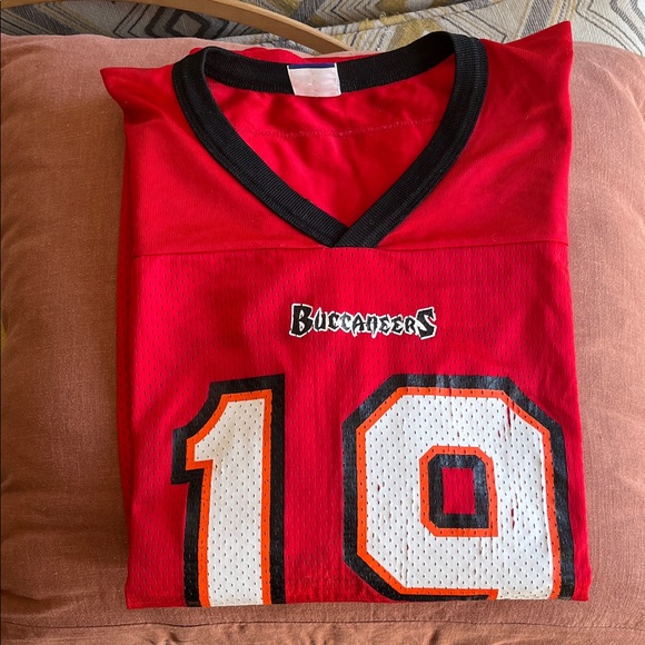 Vintage Champion Bukaneers Red and Black Football Jersey - Picture 10 of 14